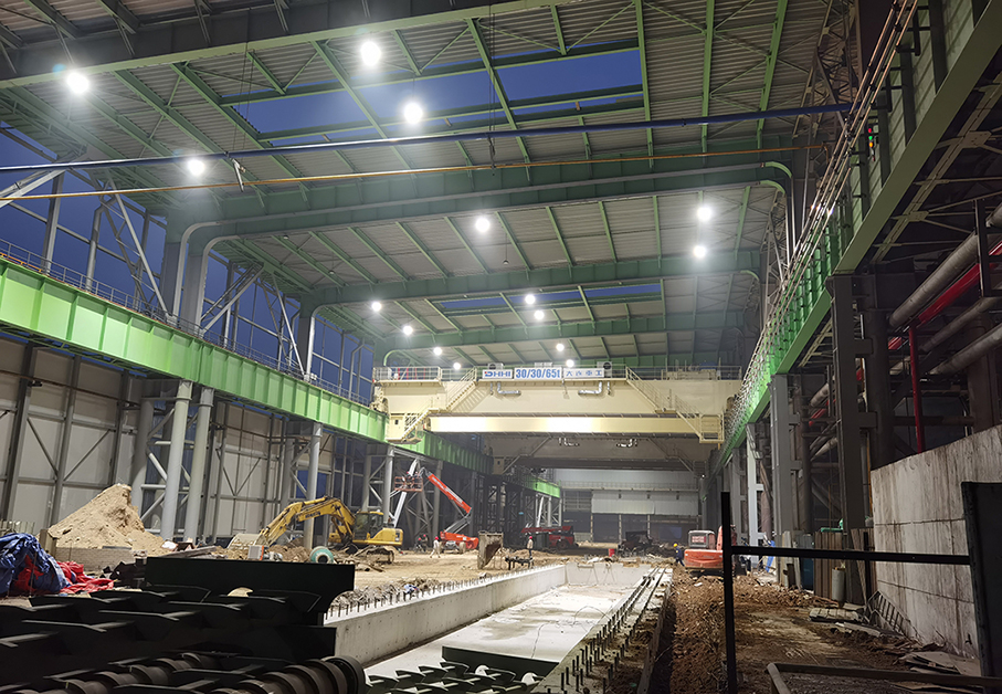 鞍鋼厚板廠(chǎng)房照明工程